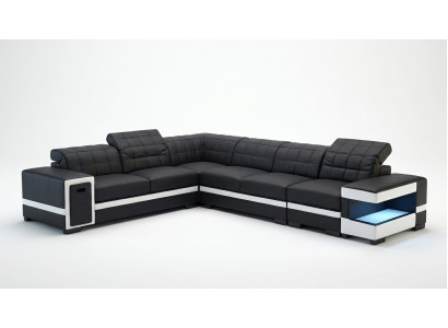Designer Canapé Couch Eckcouch Polster Deko Garnitur Wunlandschaft L-Form