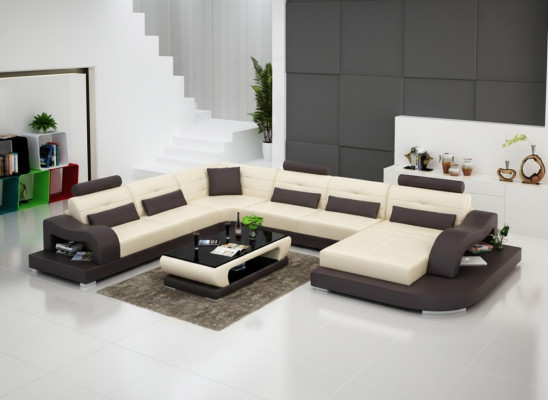 Eckssofa Sofa Canapé Polster Eck Sitz Wunnlandschaft Garnitur U-Form