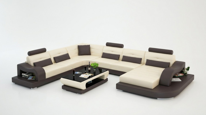Eckssofa Sofa Canapé Polster Eck Sitz Wunnlandschaft Garnitur U-Form
