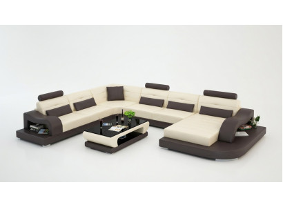 Eckssofa Sofa Canapé Polster Eck Sitz Wunnlandschaft Garnitur U-Form