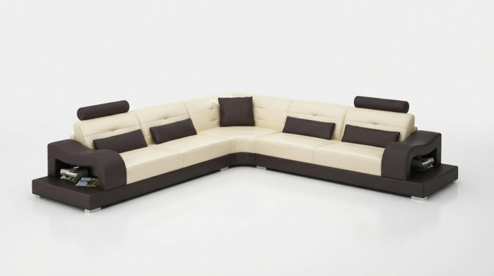Ledersofa Couch Wunnlandschaft L Form Dekor Design Modern Sofa Eck Sofas