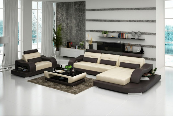 Wunnlandschaft Ecksofa L-Form Sesselen Set Garnitur Lieder Couche 2tlg.
