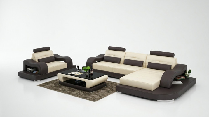 Wunnlandschaft Ecksofa L-Form Sesselen Set Garnitur Lieder Couche 2tlg.