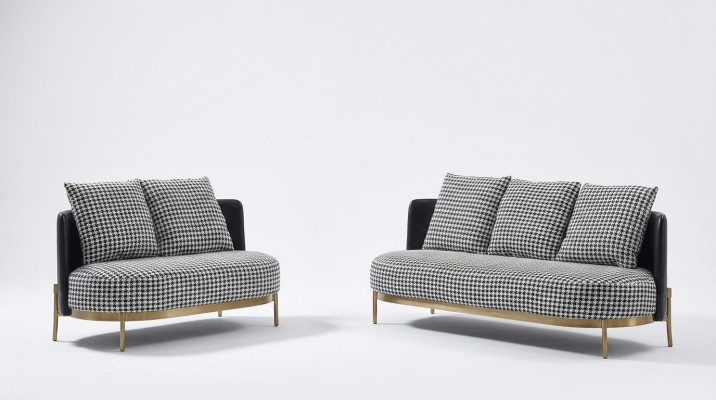 Sëtzgarnitur 321 Sëtzer Set Design Sofa Polster Couchen Canapé Modern Luxus Nei