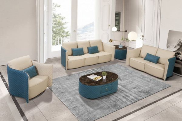 Sofagarnitur 3+2+1 Sëtz Sofa Sëtz Polster Canapé Garnitur Modern Couchen Nei