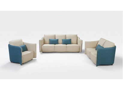 Sofagarnitur 3+2+1 Sëtz Sofa Sëtz Polster Canapé Garnitur Modern Couchen Nei