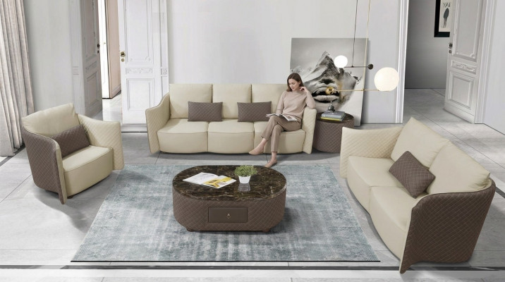 Sofagarnitur 3+2+1 Sëtz Set Sofa Design Polster Modern Couchen Canapé