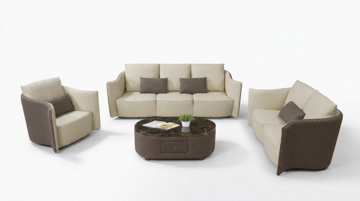 Sofagarnitur 3+2+1 Sëtz Set Sofa Design Polster Modern Couchen Canapé