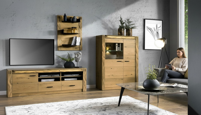 Modernen Design Living Wand Wunnzëmmer Sideboard RTV Regal Vitrin.
