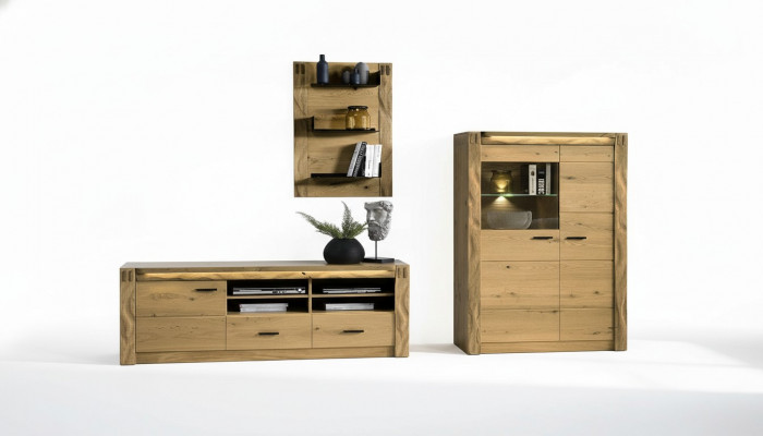 Modernen Design Living Wand Wunnzëmmer Sideboard RTV Regal Vitrin.