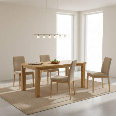 Design Iessdësch Design Dësch Holz Iesszëmmer Miwwelen Wunnzëmmerdësch Dëscher 160/220