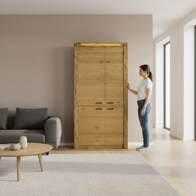 Héichschaf Méizweckschaf Schief Wunnzëmmer Regal Vitrin Antik Stil Nei
