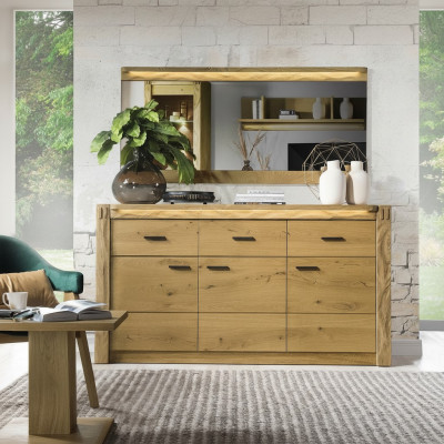 Kommode Héich Schaf Side Low Board Kommoden Designer Edele Luxus Schief Holz