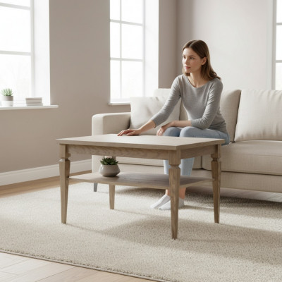 Couchtisch Kaffisdësch Beistelltësch Designer Dësch Wunnzëmmertësch Dëscher Holz