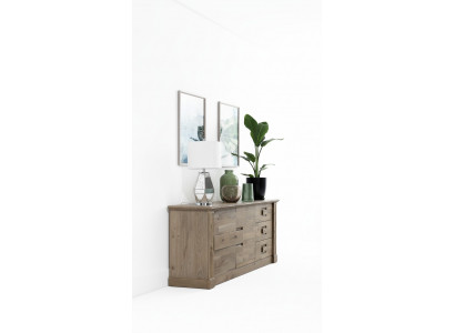 Designer Kommode Anrichte Side Low Board Schaf Wunnzëmmer Regal Antik Stil