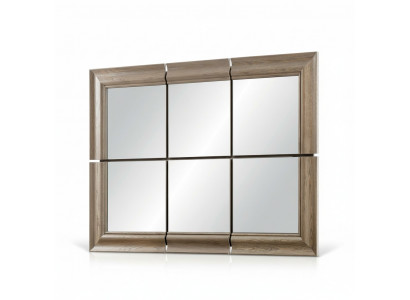 Modernt Grouss Spigel Wandspigel Eech Holz Kader Hänspigel Neien 146x105cm