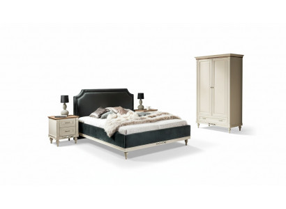 Bett Polster Design Luxus Hotel Better Ehe 140/160cm Schlof Zëmmer Duebel Textil