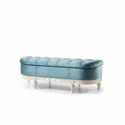 Hocker Fousshocker Bäistellhocker Ottoman Chaiselongue Sitzbank Chesterfield