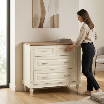 Kommode Kommoden Design Wunnzëmmer Miwwelen Anrichte Holz Antik Stil Nei Sideboard