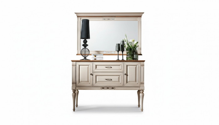Konsole Sideboard Konsolendësch Lowboard Anrichte Holz Wunnzëmmer Kommoden Nei