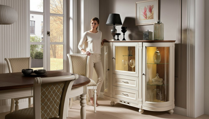 Vitrinn Schaf Komod Glas Regal Vitrinnen Regaler Holz Schief Bar Stuff