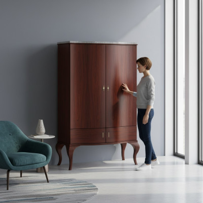 Kommoden Wunnzëmmer Designer Kommode Anrichte Säitleist Schaf Holz Regal Nei