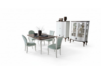 Luxus Designer Iessdësch Holz Dësch Auszéiher 140/330cm Wunn Iesszëmmer Miwwel Nei