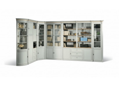Büro Ariichtung Dësch mat Schëffelen Aarbechtszëmmer Home Office Schreifdësch nei