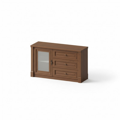 Kommoden Héich Schrëft Säit Niddereg Board Kommoden Designer Edel Luxus Schief Holz