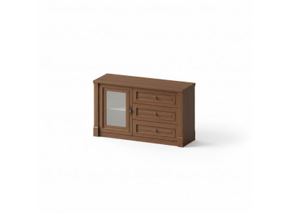 Kommoden Héich Schrëft Säit Niddereg Board Kommoden Designer Edel Luxus Schief Holz