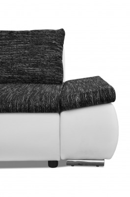 Modern Ecksofa am Design L-Form Bettfunktioun Couch Lieder Textil Sofaen Nei