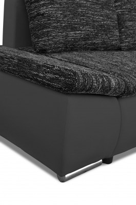 Design Eckcouch Schlofcouch Bettfunktioun Canapé Lieder Stoff Plooschter Canapéen