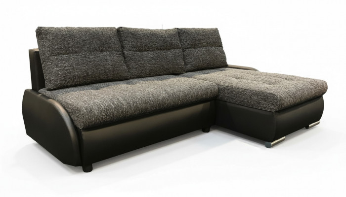 Ecksofa Design Schlofstull Sofas Bettfunktioun Couch Lieder Textil Polster Neien