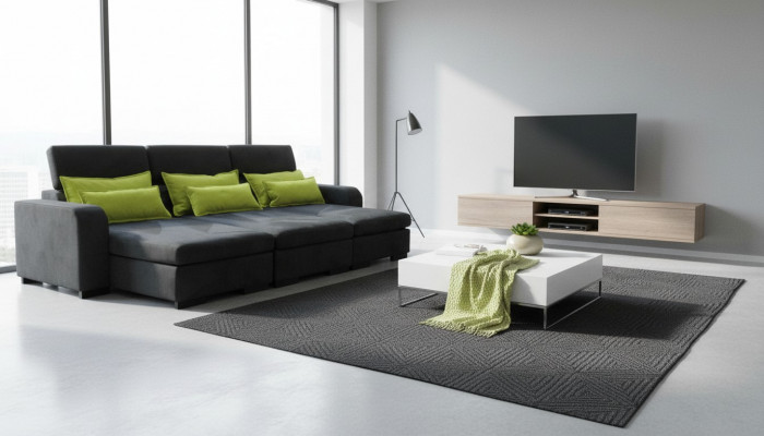 Moderm Canapé Luxus Textil Canapéen Polster 3 Plazen Canapéen Stoff Nei xxl grouss