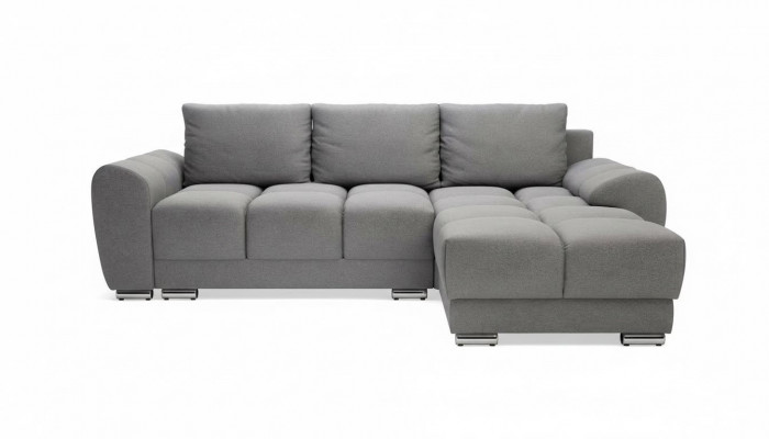 Komfortabel Schlofschlofen Couch mat Bettfunktioun Sofa Polster Eckgarnitur Ecksofa