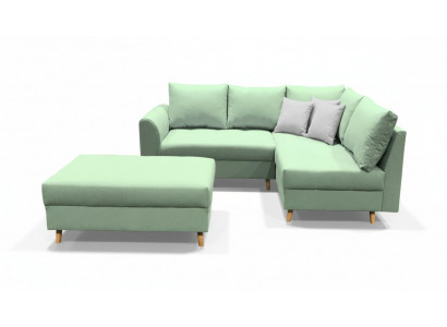 Eckcouch L Form Sofa Couch Polstersofa Wunnlandschaft Stoffsofa Hocker