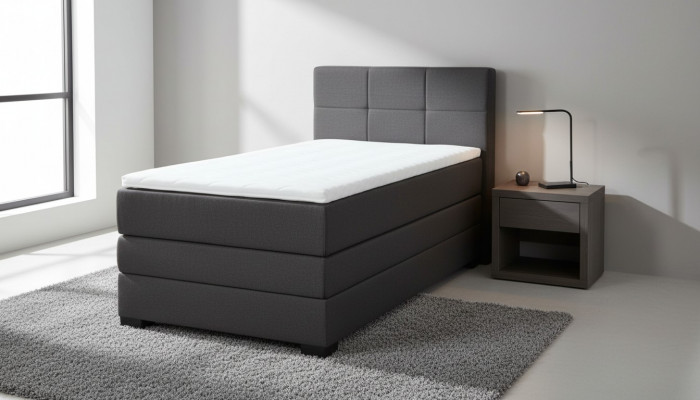 Boxspringbett Hotelbetter 90x200cm Komplett Bettkëschten inkl. Topper