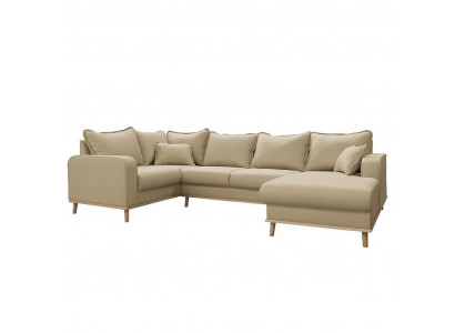U-Form Canapé Wunnlandschaft Eckcanapé Garnitur Modern Design Canapé Textil