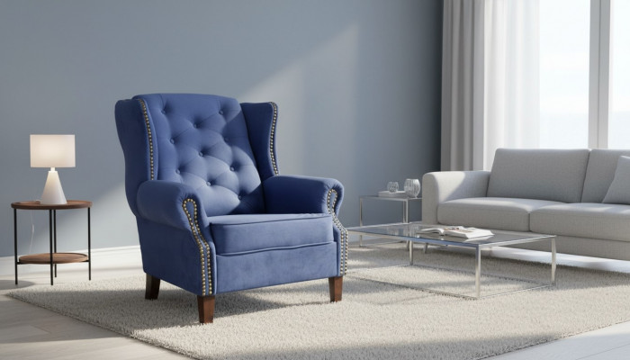Fotell Fernseh Sofa 1 Plaz Canapé Designer Textil Sofas Polster Ouerfauteuil