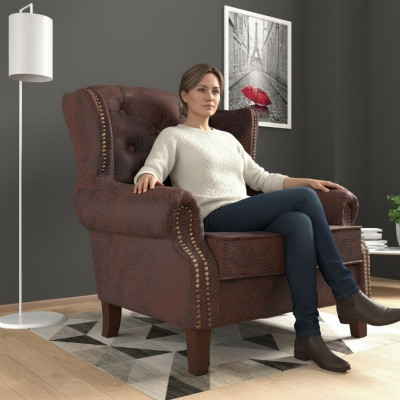 Design Sessell Lieder Luxus Fernsehcouch Relax 1 Sëtz Sofa Lounge Club