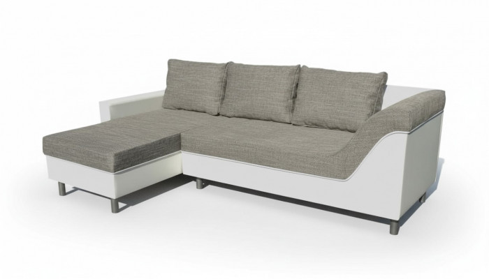 Ecksofa L-Form Ledersofa Canapé Wohnlandschaft Garnitur Design Modern Ecksofa