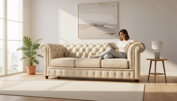 Design Chesterfield Sofa Canapé Polster Sofas Canapéen Sitz Garnitur Lieder