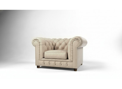 Edel Design Chesterfield Gestëppelten Fauteuil Fernseh Sëtz Lounge Club Textil