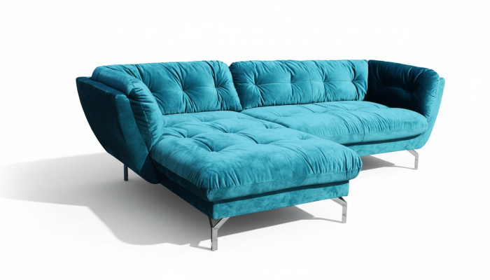 Ecksofa L-Form Sofa Couch Design Couchen Polster Stoff Nei Eck Garnitur