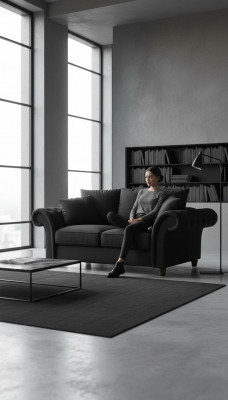 Design Sofa 2-Sëtz Chesterfield Stoff Couch Sofa Polster Sofas Zweesëtzer Nei