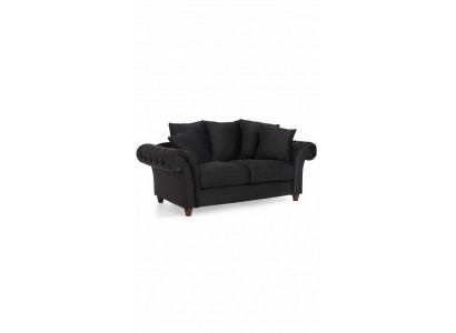 Design Sofa 2-Sëtz Chesterfield Stoff Couch Sofa Polster Sofas Zweesëtzer Nei