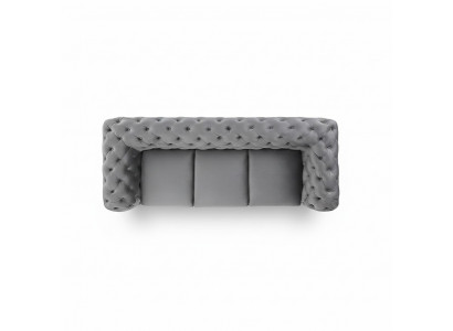 Designer-Sofa 3-Sëtzer Chesterfield Couch Polstersofas Couchen Dräisëtzer-Sëtz