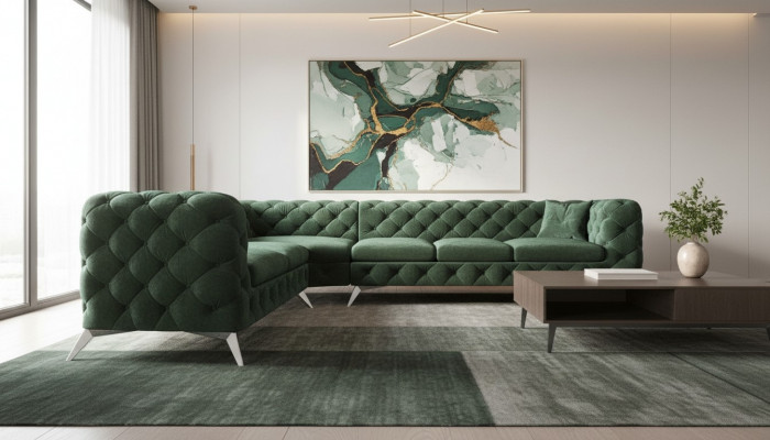 Chesterfield Design Eckssofa Sofa Couch Design Couchen Polster Ecks-Garnitur