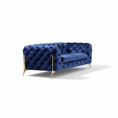Luxus 2 Sëtzer Canapé Polster Sofa Lieder Stoff Canapéë Chesterfield Garnitur Nei