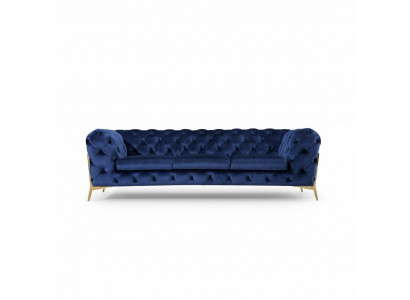Chesterfield Canapé-Set Sofa Couch Polster 3 2 1 Sëtzer Lieder Canapéen Stoff Neij